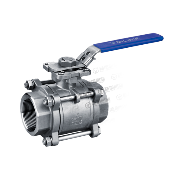 THREE-PIECE INNER THREAD BALL VALVE